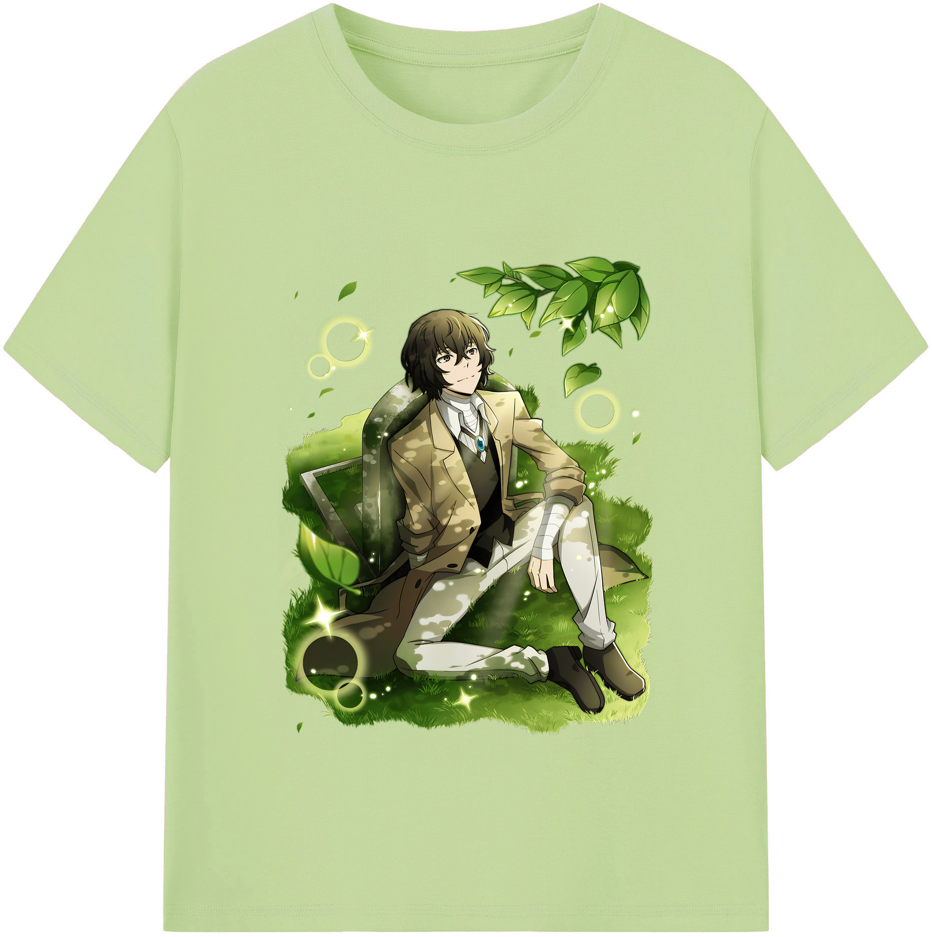 （画像用） 文豪ストレイドッグス Bungo Stray Dogs 綿100％半袖Tシャツ（フロントプリント）